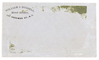 (AVIATION.) Silk message carried aboard "The Graphic" on its doomed trans-Atlantic balloon flight attempt.
